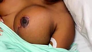 horny doctor fucks ebony teen patient doggystyle then blasts tits with cum