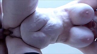 Chubby mature bbw milf bounces huge tits doggystyle homemade