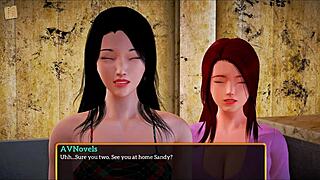 Redhead's big tits steal the family game spotlight