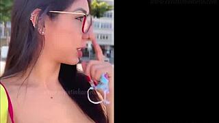 yo renatinha mello got fully naked on copacabana avenue in rio may 2021