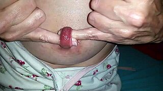kinky milf fingers extreme pierced nipples painfully