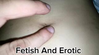 amateur fetish massage deep into her soft belly navel