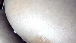 ebony ass squirts from deep anal fingering play