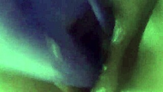 morning wet pussy dildo play after creampie