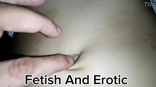amateur fetish massage deep into her soft belly navel