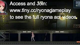 Redhead anime girl rides robot cock hard in erotic idol run hentai game 😍🔥