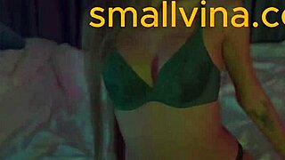 hey, check this cute asian teen's hot lingerie tease solo