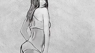 Big Natural Tits Milf Strips Lingerie Exposing Petite Body