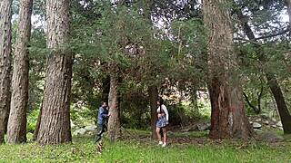 old farmer rips clothes off tight young college teen pussy in field outdoor fuck