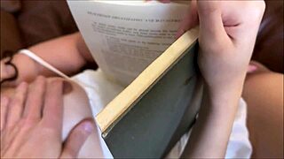 Taboo Bookworm 18yo Stepsis Rides Brother's Cock POV