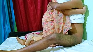 desi hubby creams wife's juicy shaved chut hard