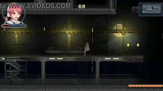 Redhead anime girl rides robot cock hard in erotic idol run hentai game 😍🔥