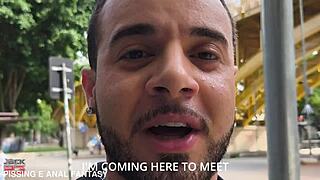 Hey brazilian hairy pussy babe picked up street fucked