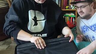 my first time on a sex machine with boyfriend watching