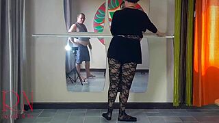 bad ballerina regina noir spanked hard then mouth and pussy fucked by teacher