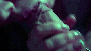 prurient milf deepthroats gags on monster cock swallows cum rough
