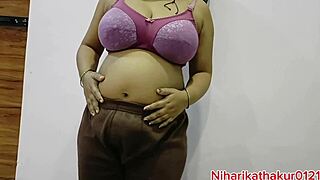 pregnant indian housewife first time spreads mature pussy wide