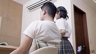 chinese big tits stacy sucks moans rides cock orgasm!