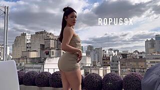 Argentinian pornstar ropu69 big cock casting interview cumshot