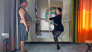 bad ballerina regina noir spanked hard then mouth and pussy fucked by teacher