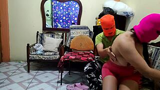 Innocent Fat Latina Stepdaughter Invites Daddy For Homemade Sex While Husband Away