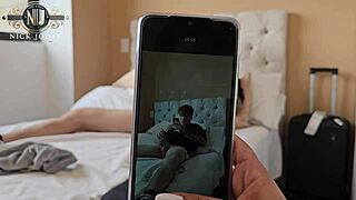 step-cousin catches me masturbating then rides my cock hard till we both explode