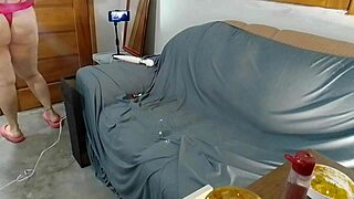 Vivi Guedez Toys Her Big Natural Tits After Shower