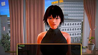 Redhead's big tits steal the family game spotlight