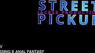 Hey brazilian hairy pussy babe picked up street fucked