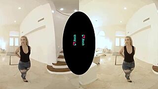 kay carter blonde bombshell rides your swing doggystyle cum explosion!