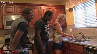 Jade's Plumbers Bring Big Black Cocks for Milf Threesome Creampie