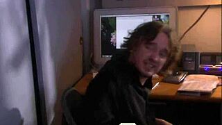 Curly haired babe pussy slammed by monster cock