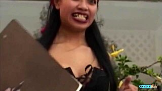 two nasty big titted bitches deepthroat cumswap with lucky guy