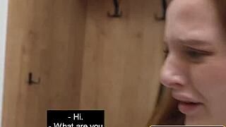 Heartbroken russian teen rims with friend and husband threesome