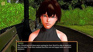 Redhead's big tits steal the family game spotlight