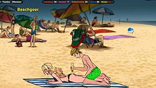 Jenny catches exhibitionist jerking off in locker room!