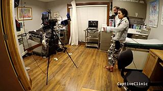 Nurse Jasmine Rose Spreads Shaved Pussy In Handcuffs!