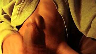 Hot Sweater Guy Jerks Massive Cock Moans Loudly