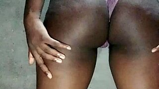 Thick Ebony Big Ass Takes Intense Black Cock Pounding