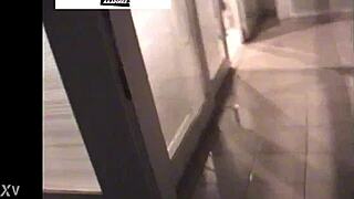 Brazilian amateurs sneak from party for hidden cam pussy fucking on penthouse balcony