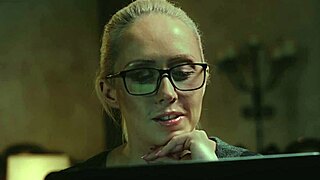 Sexy hot milf Christina Shine fingers her big tits and ass in lingerie till she explodes!