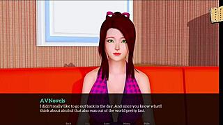 Redhead joins new family with big tits and ass