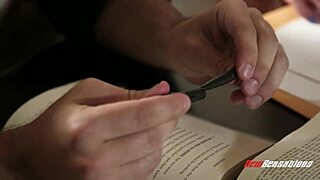 Bratty college slut pounded hard by teacher's monster cock