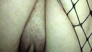 Russian Milf Stockings Wife Rides Husband Monster Cock Homemade