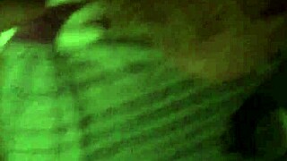 blindfolded white girl with nice ass sucks masked cock handcuffed