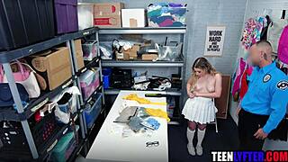 petite teen 18+, your shoplifted clothes rip off for my cock