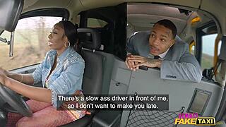 Busty Ebony Taxi Driver Pounds Passenger Huge Ass Quickie