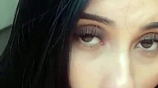 brunette latina teen rough fucked pov with sloppy deepthroat!