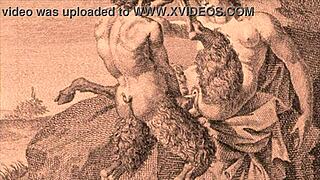 Vintage Antique Retro Erotic Bent Over Doggystyle Illustrations Collection