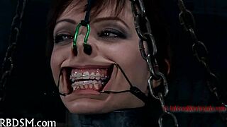 Brutal couple dominates bent over doggystyle cunt pain fucking